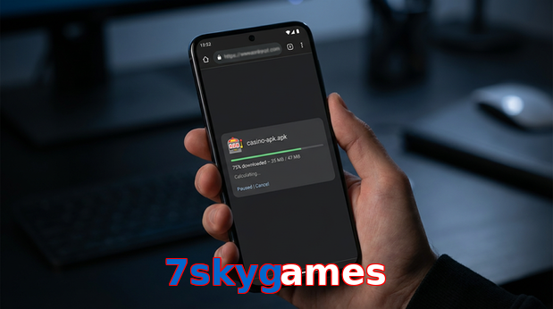 Main screen of 7Skygames apk page for PK players