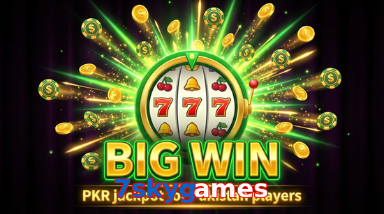 Big win animation on 7Skygames slot game